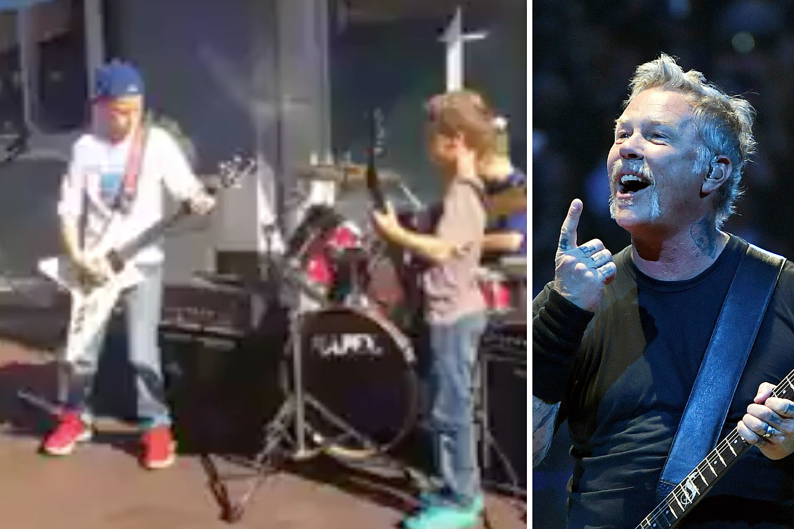 Kid Band Plays Metallica’s ‘Eye of the Beholder’ on the Street