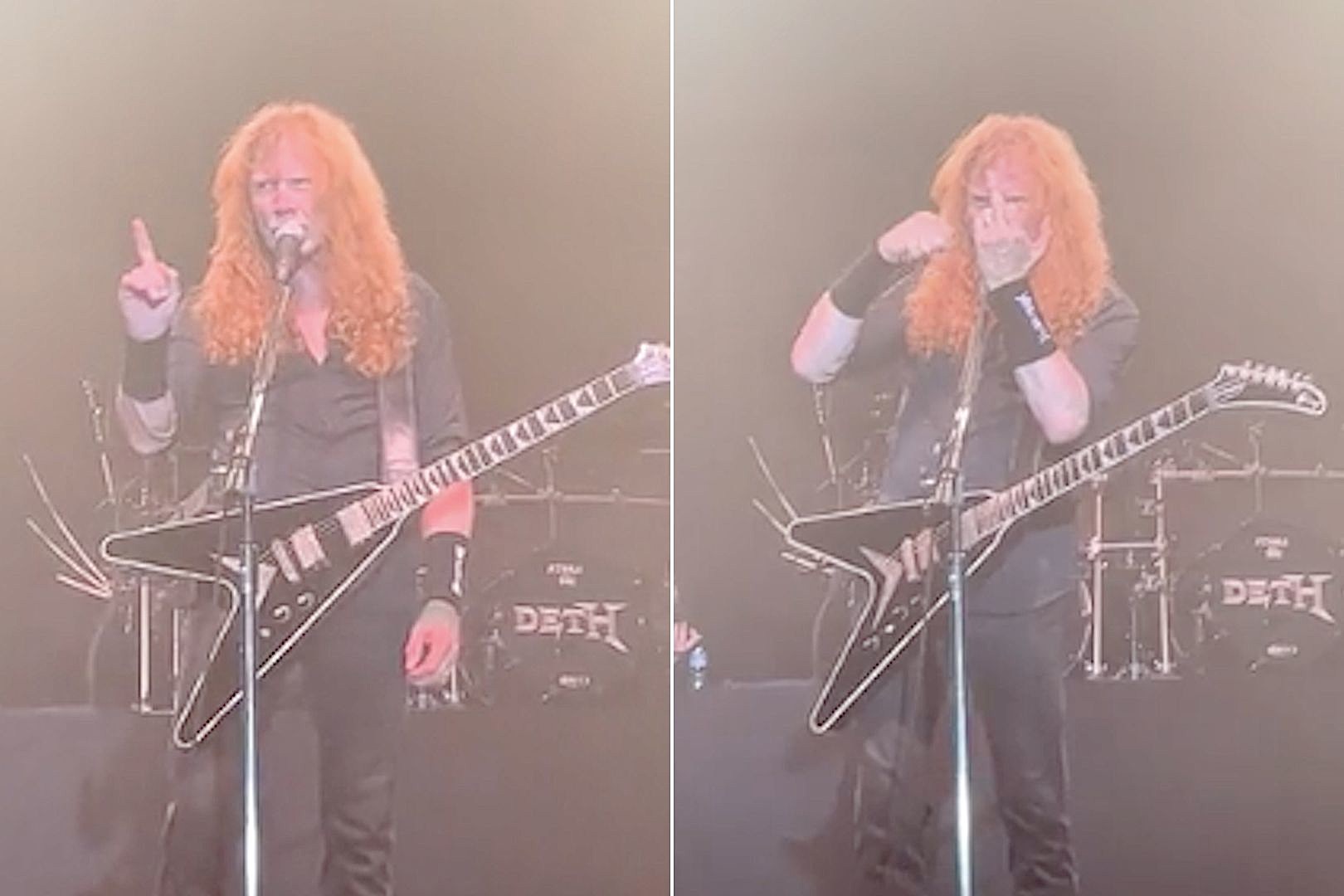 Dave Mustaine Tells Off Drunk Fans at Megadeth Show