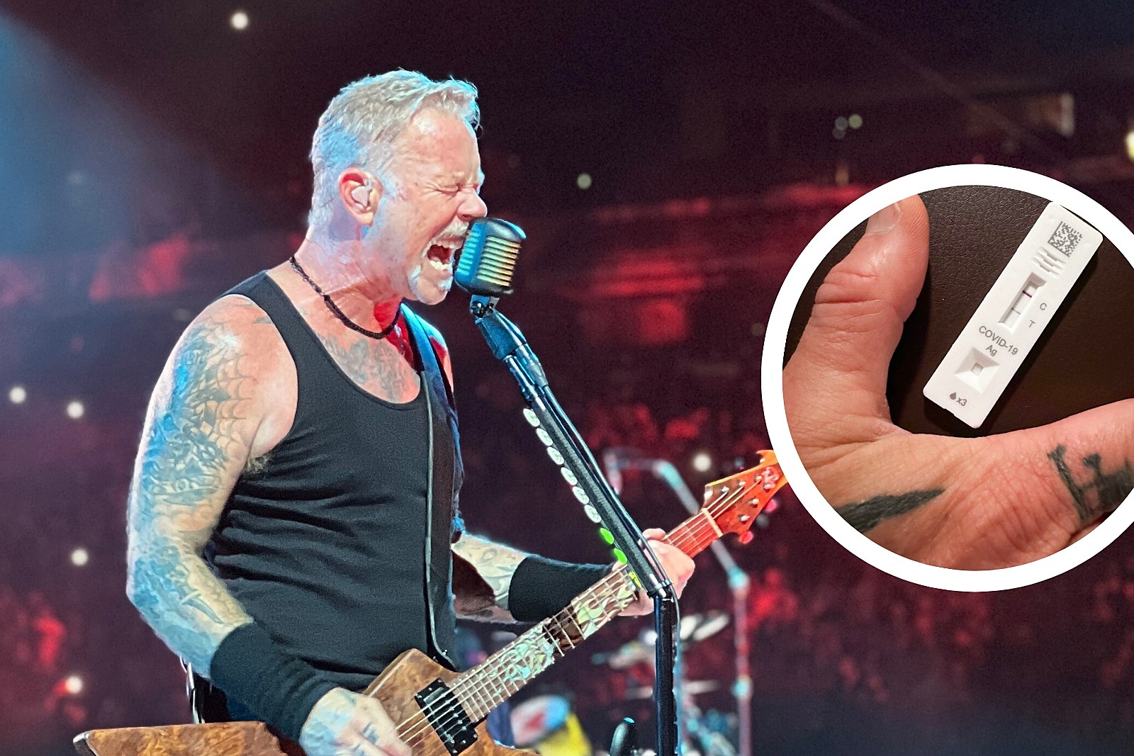 James Hetfield Tests Positive For COVID, Metallica Postpone Show