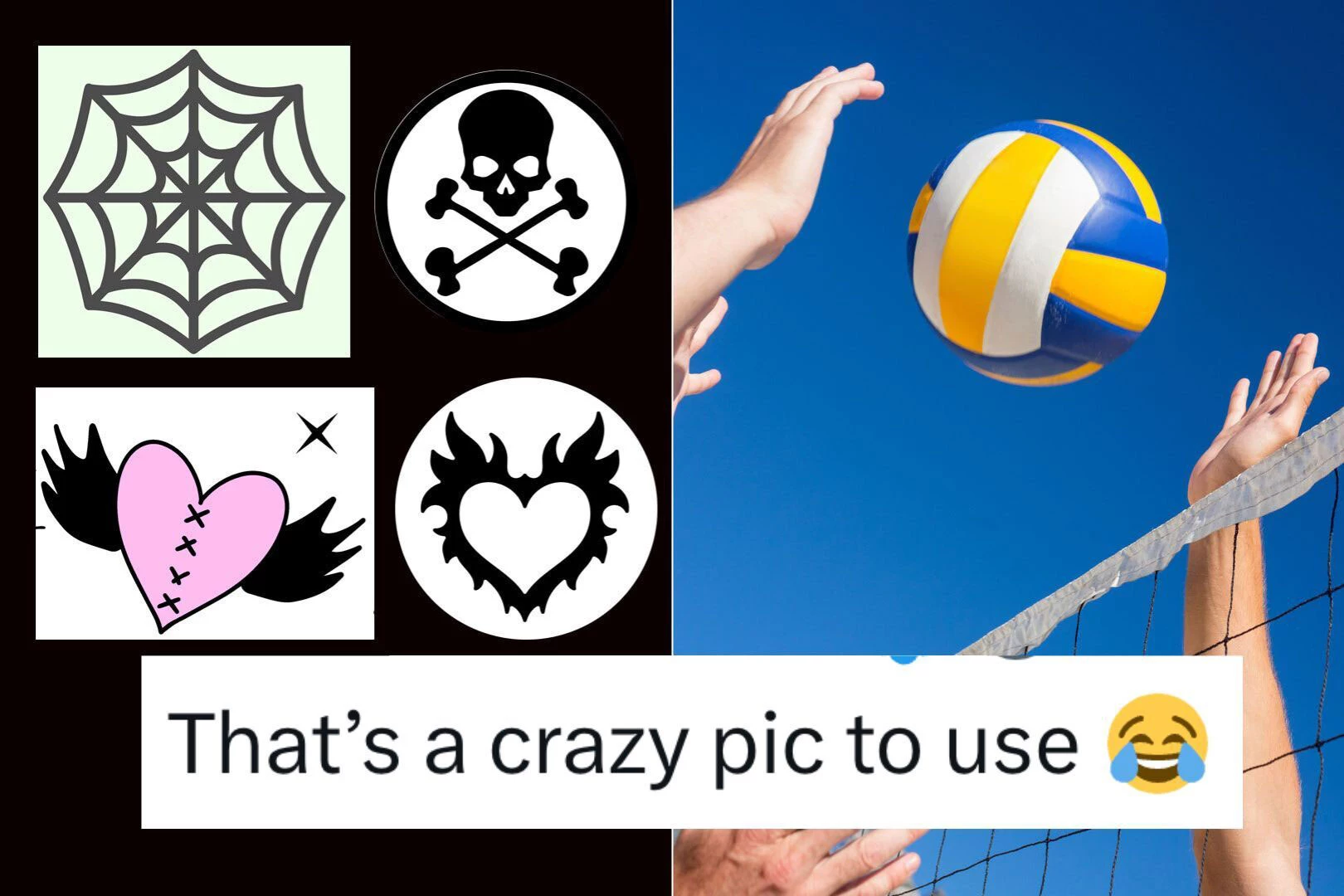 Goth College Volleyball Player Photo Is Going Viral