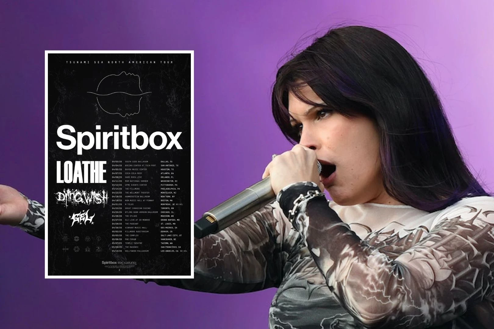 Spiritbox Book Headlining 2025 North American Tour