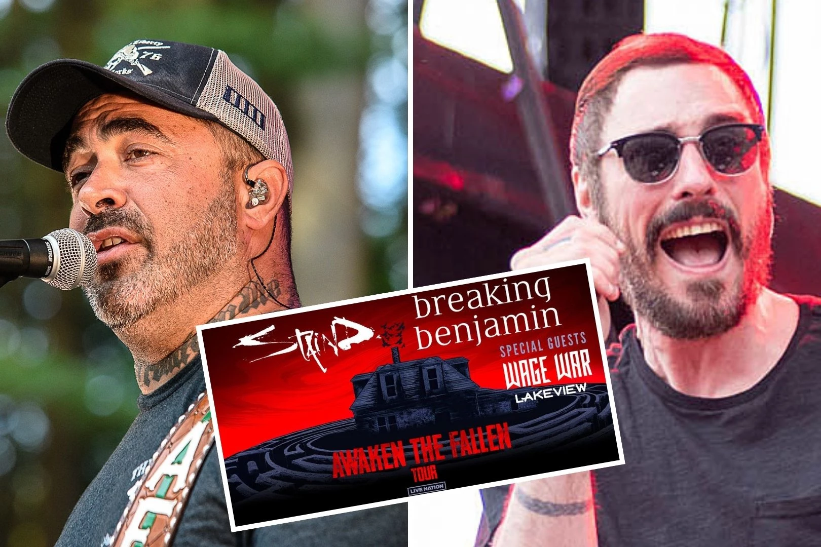 Staind + Breaking Benjamin Announce Co-Headlining 2025 U.S. Tour